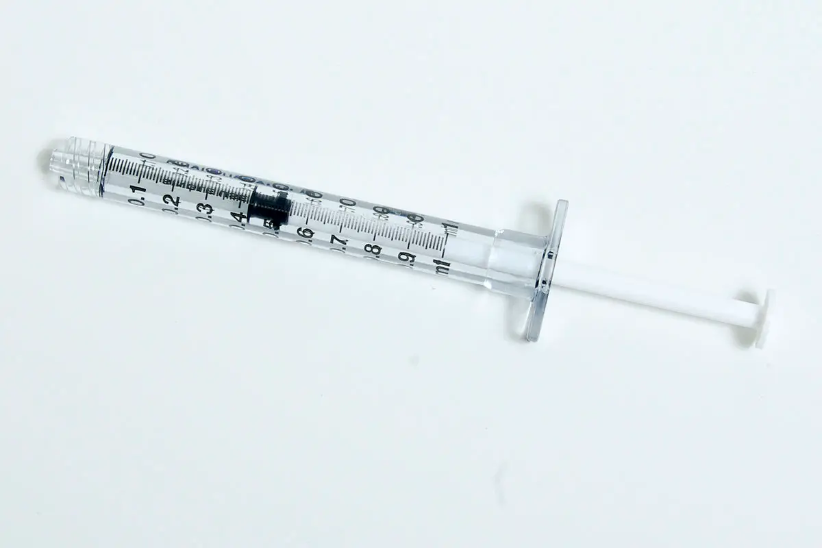 1 mL syringe used for precise medication dosing