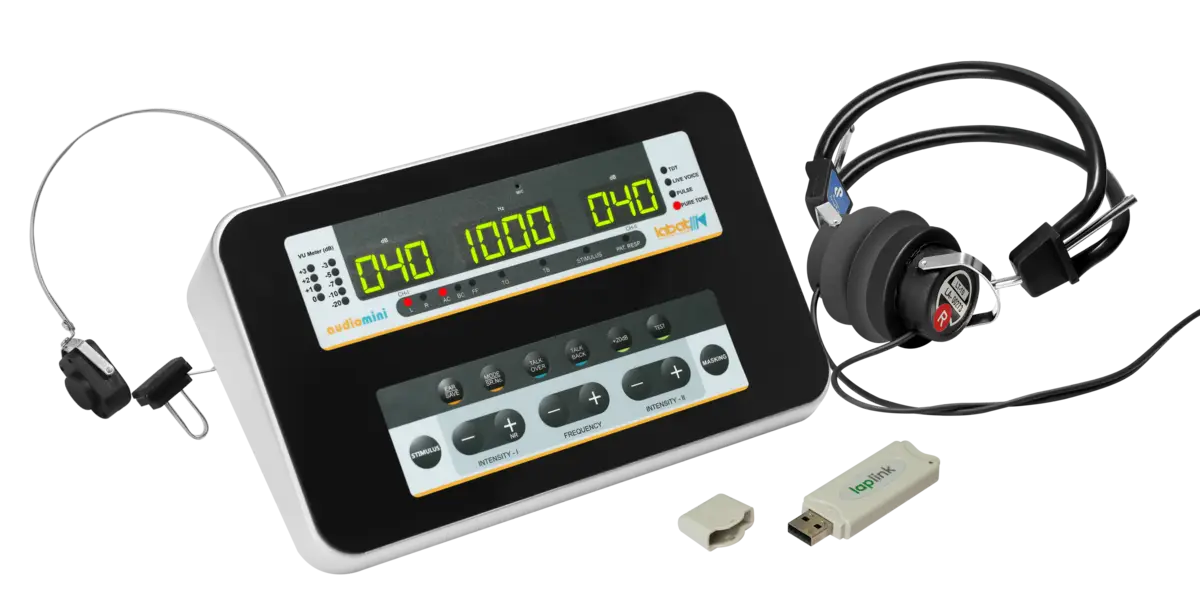 Audiometer used to conduct hearing tests