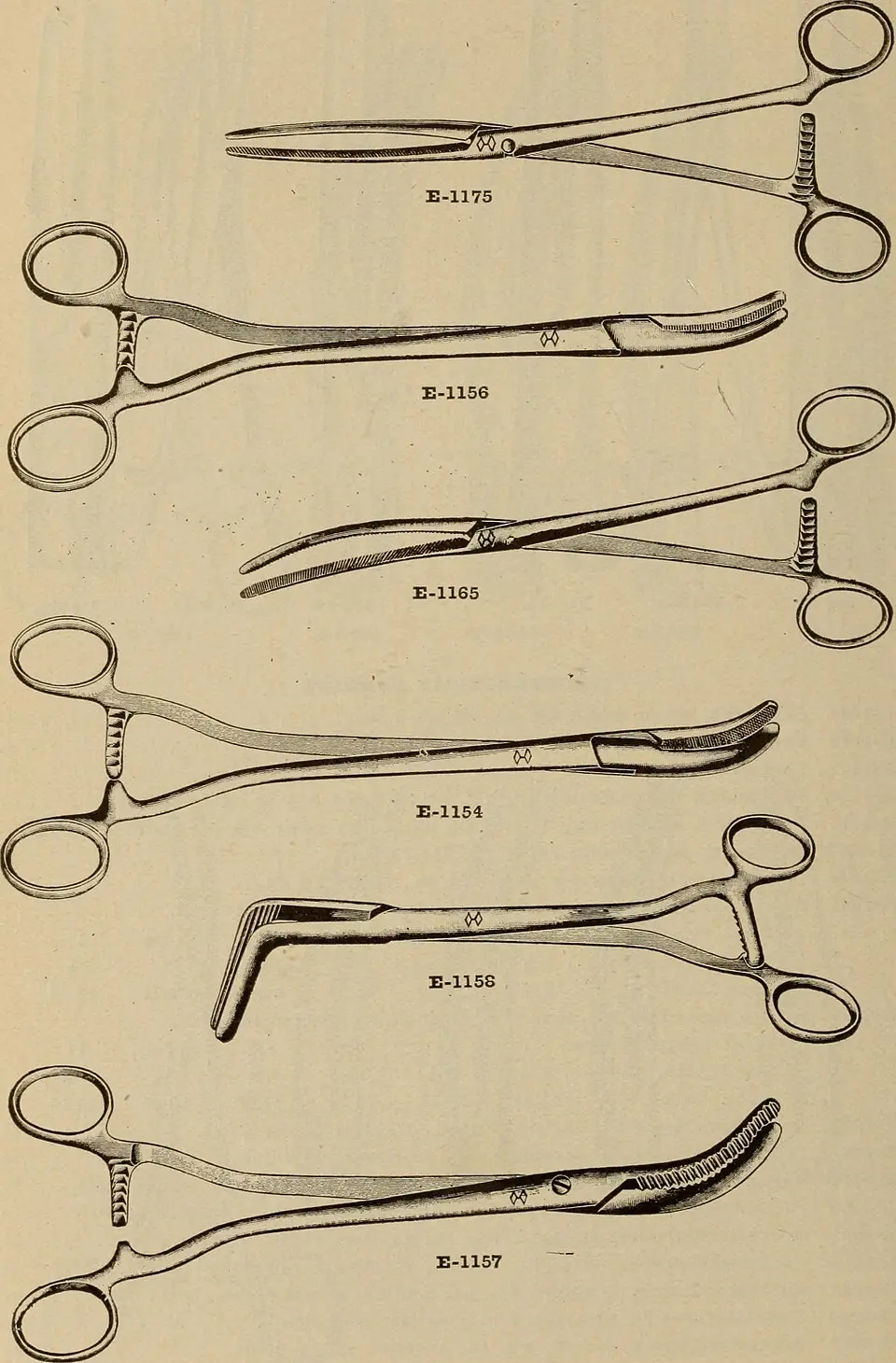 Forceps and surgical instruments with serrated edges displayed