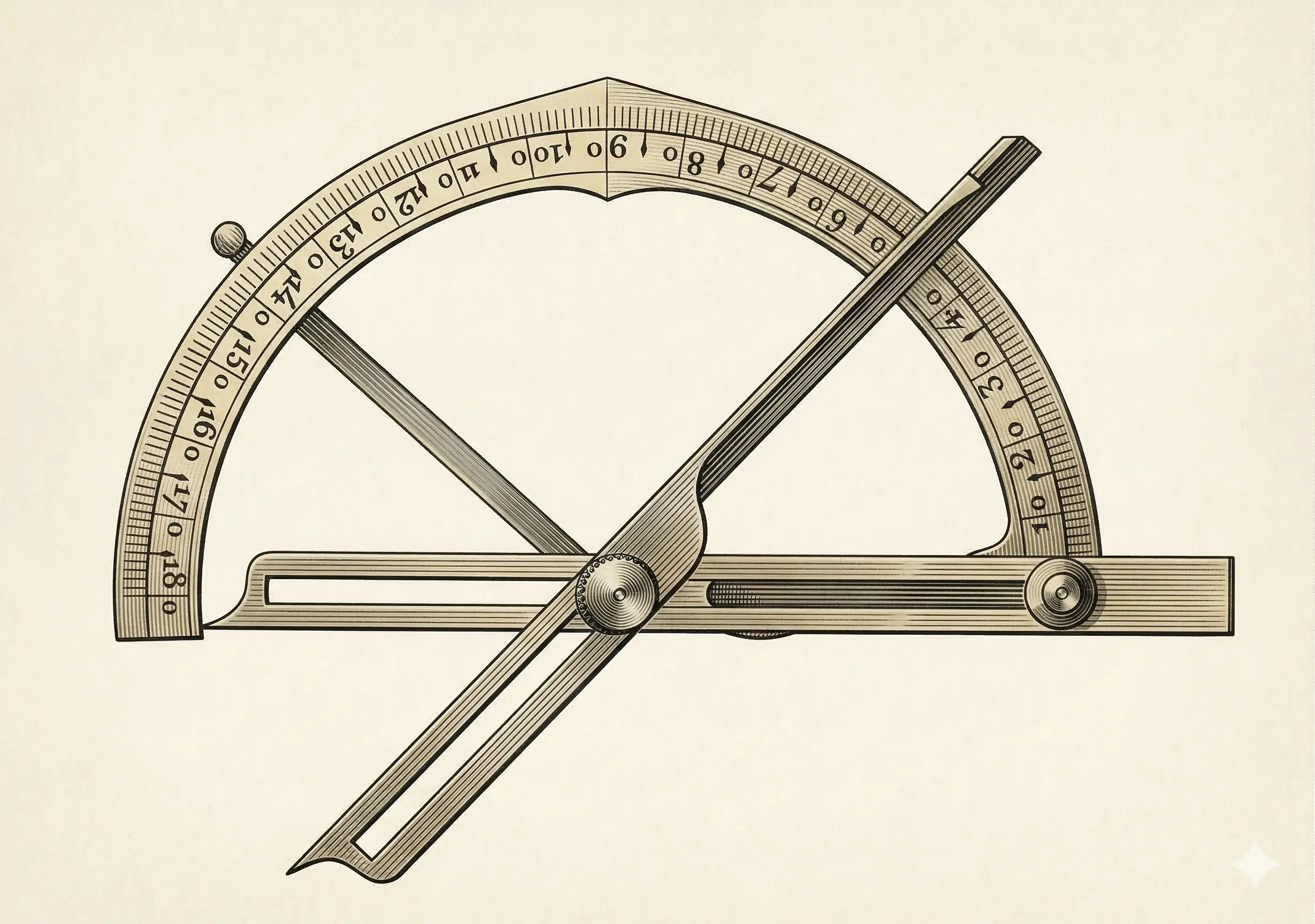 Goniometer used to measure joint range of motion