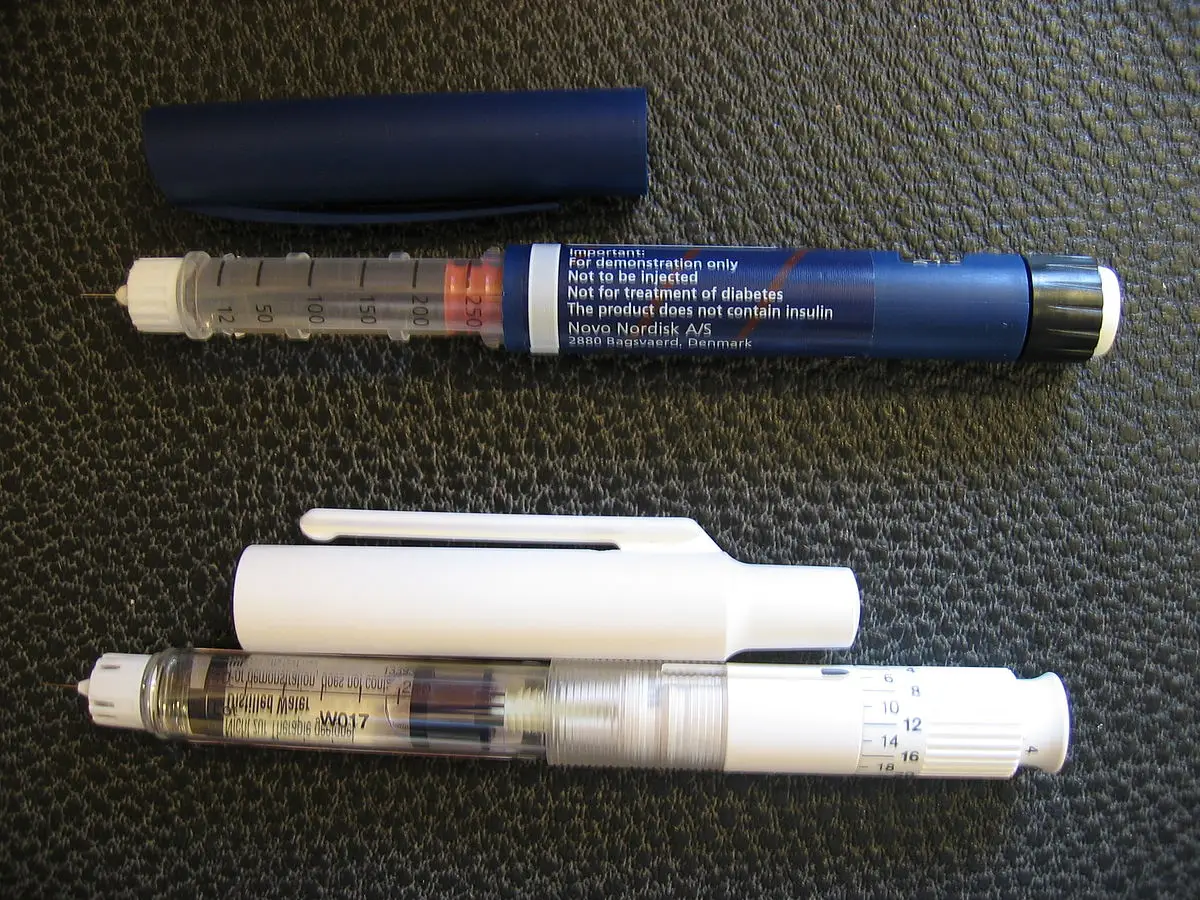 Insulin pen used for subcutaneous insulin injections
