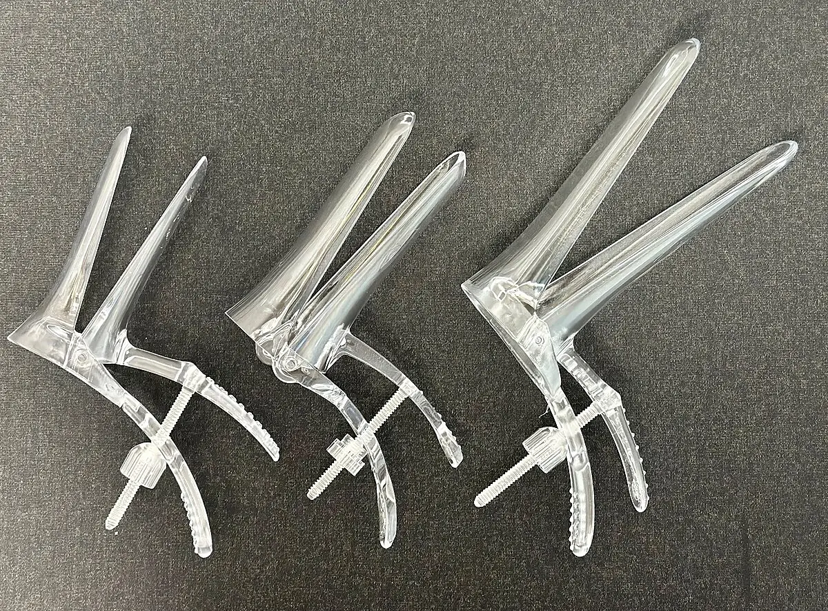 Tray setup for a Pap smear procedure displayed