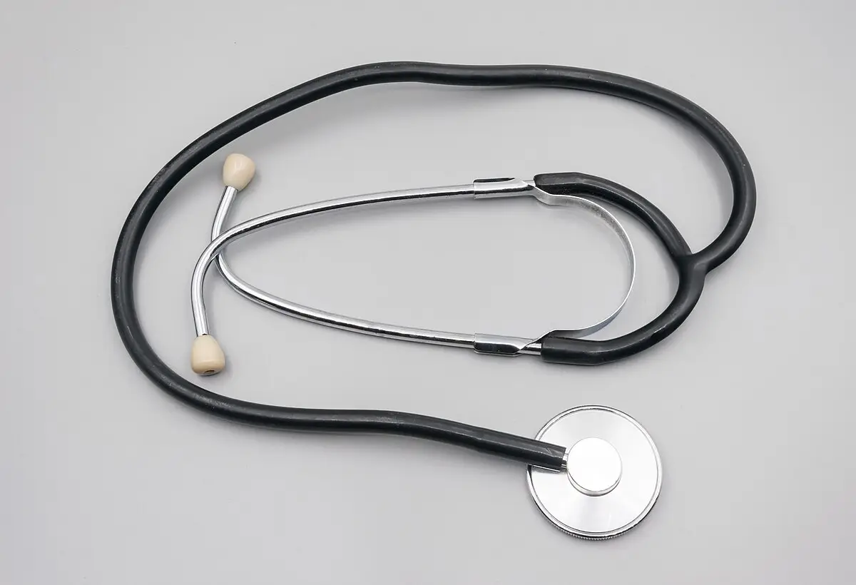 Stethoscope used for auscultation in clinical examinations