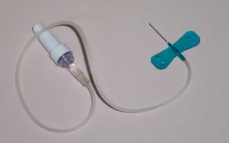 Venipuncture needle used for blood draws