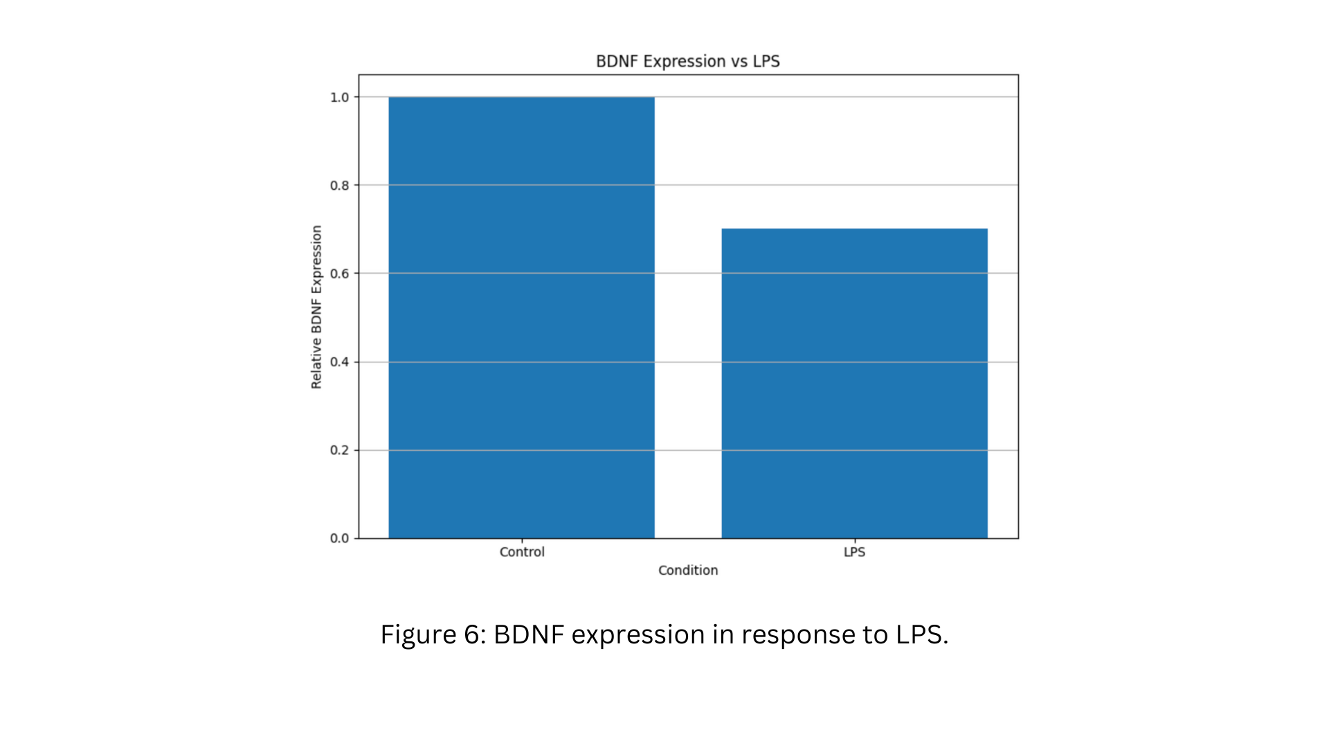 BDNF expression in response to LPS