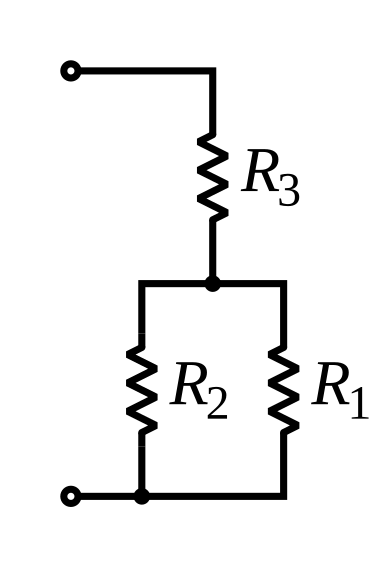Resistors in series and parallel combinations