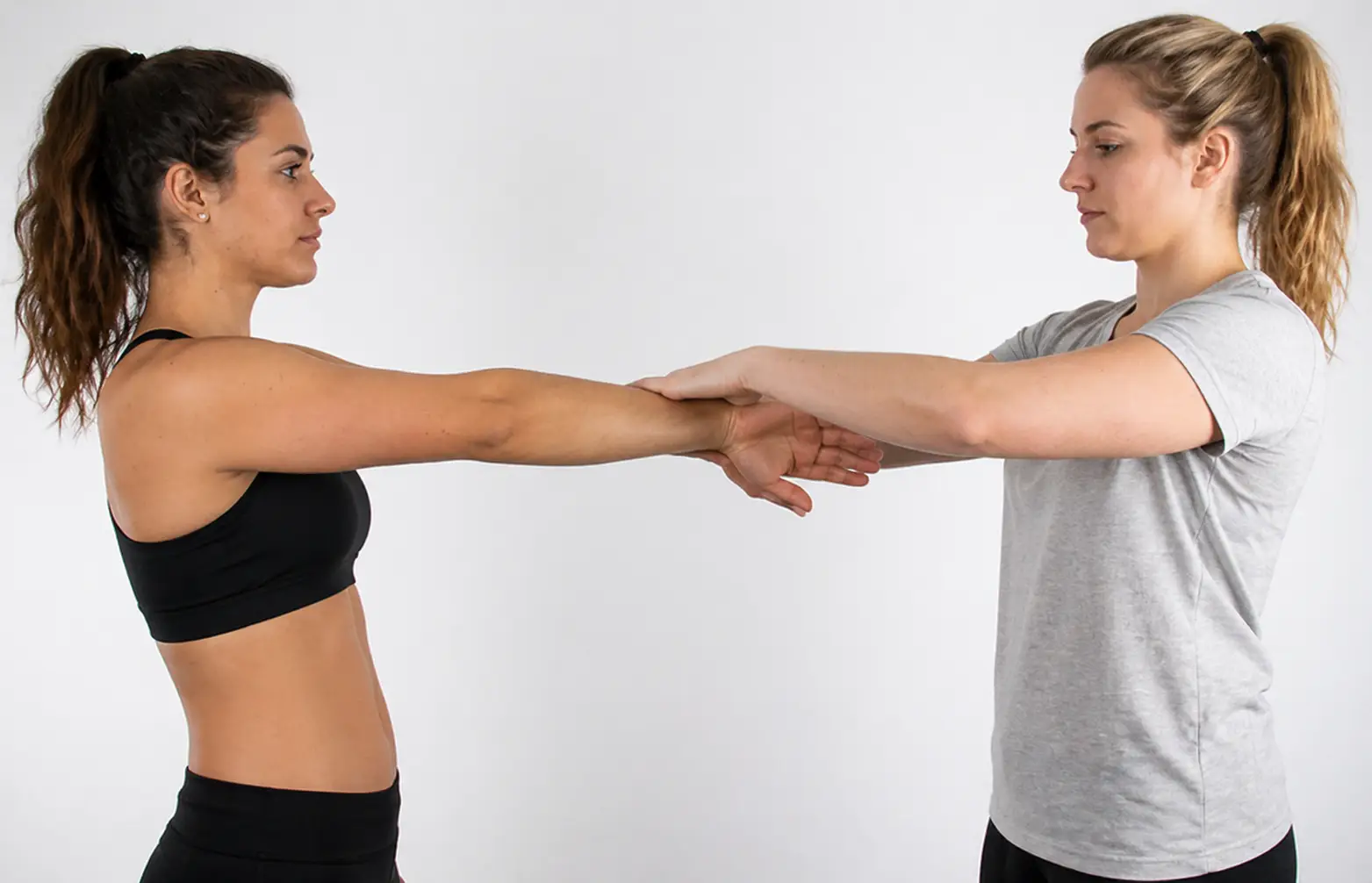 O'Brien's active compression test with the arm forward flexed, adducted, and internally rotated to assess SLAP lesions.