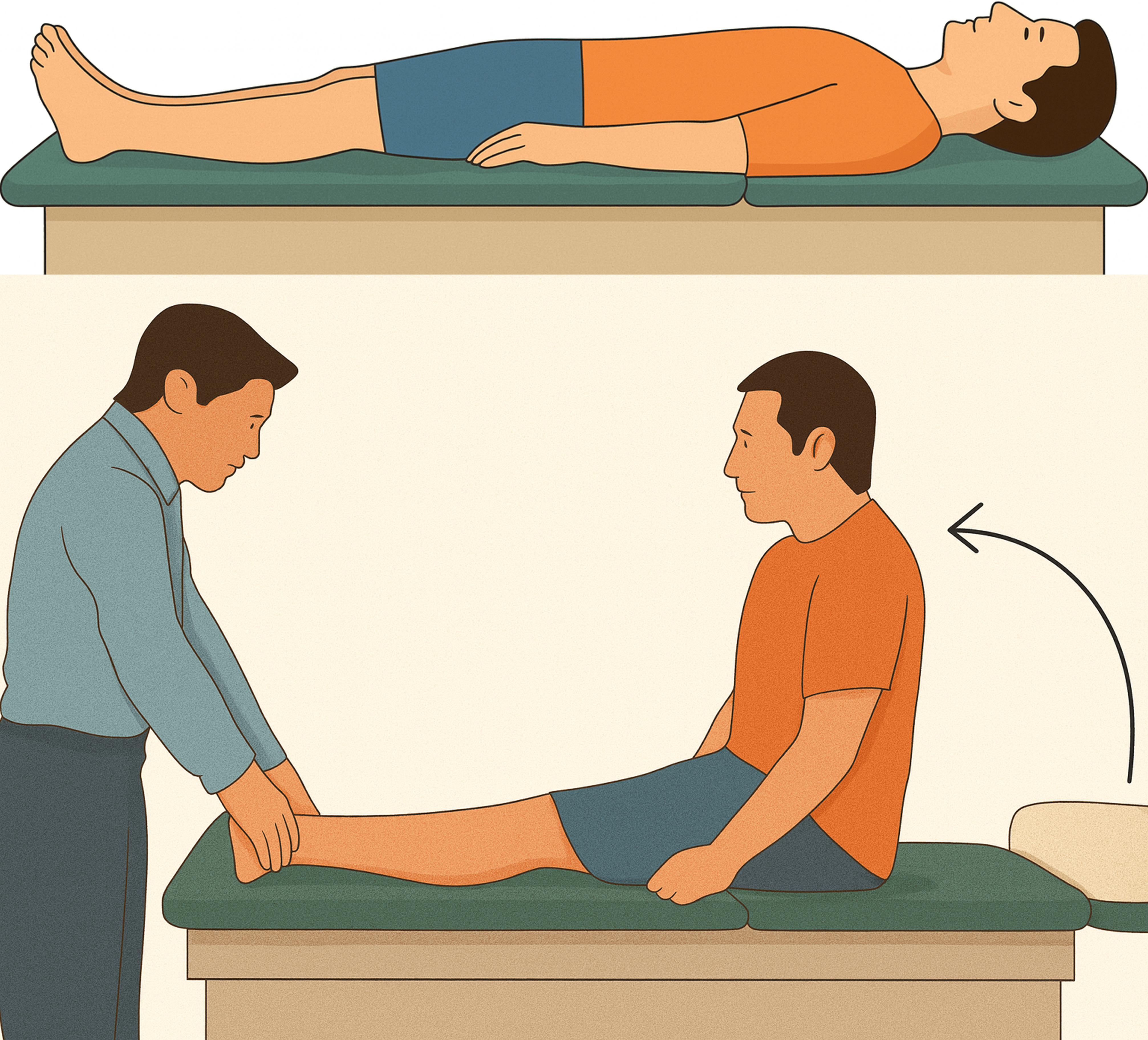 Supine long sitting