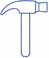 Claw hammer with curved nail puller