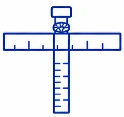 Depth gauge with extended measuring rod