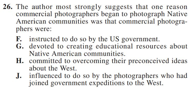 act reading question examples