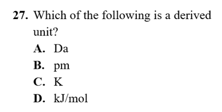 Science prior knowledge question