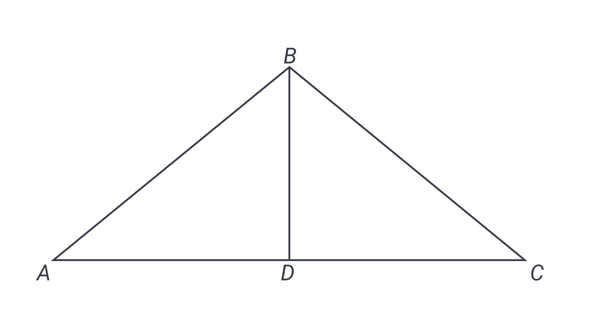 altitude BD drawn within isosceles triangle ABC