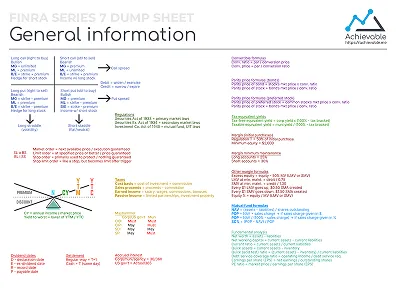 Dump sheet: General formulas