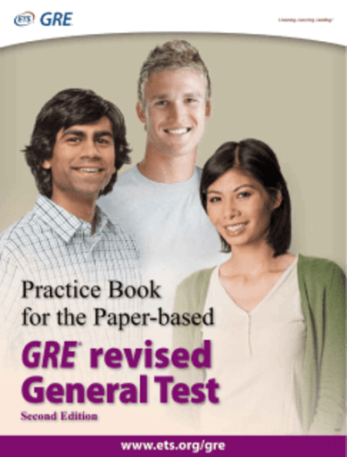 Official ETS practice book for the paper-based GRE revised General Test Second Edition.