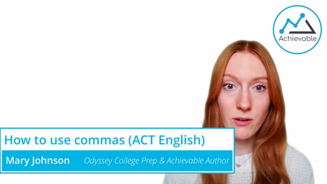 ACT English - How to use Commas