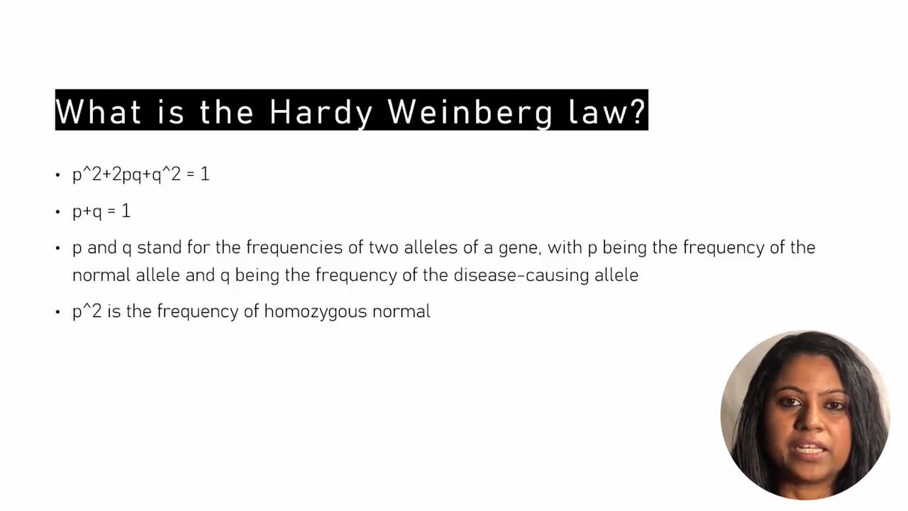 Genetics and the Hardy Weinberg equation